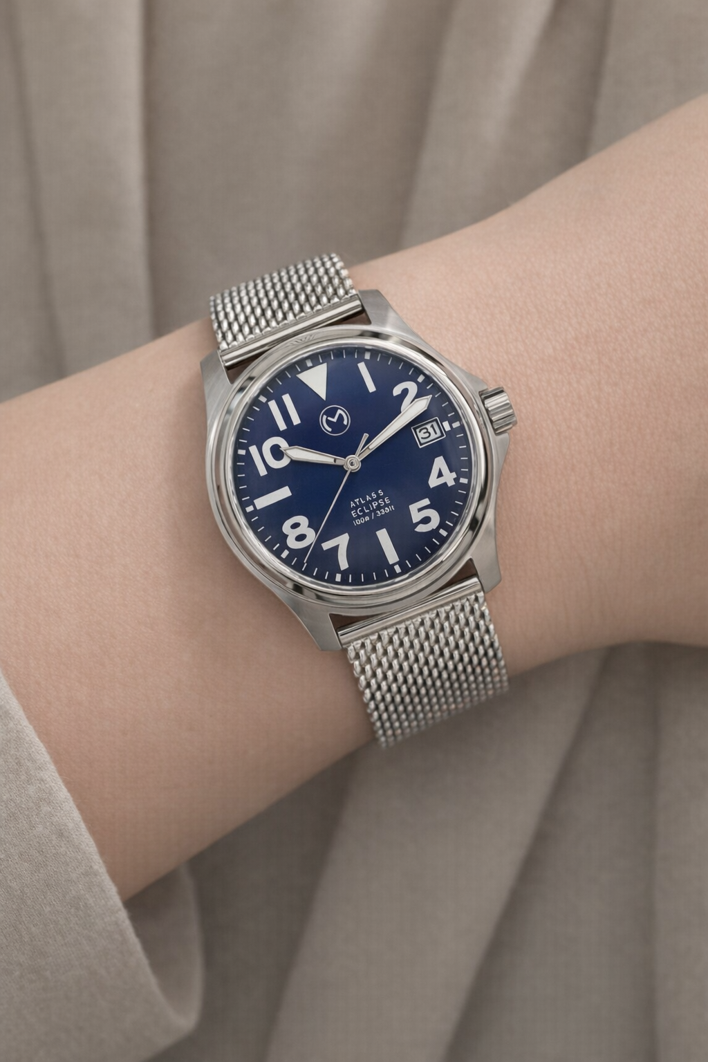 Atlas Eclipse Solar Blue Dial [38mm]