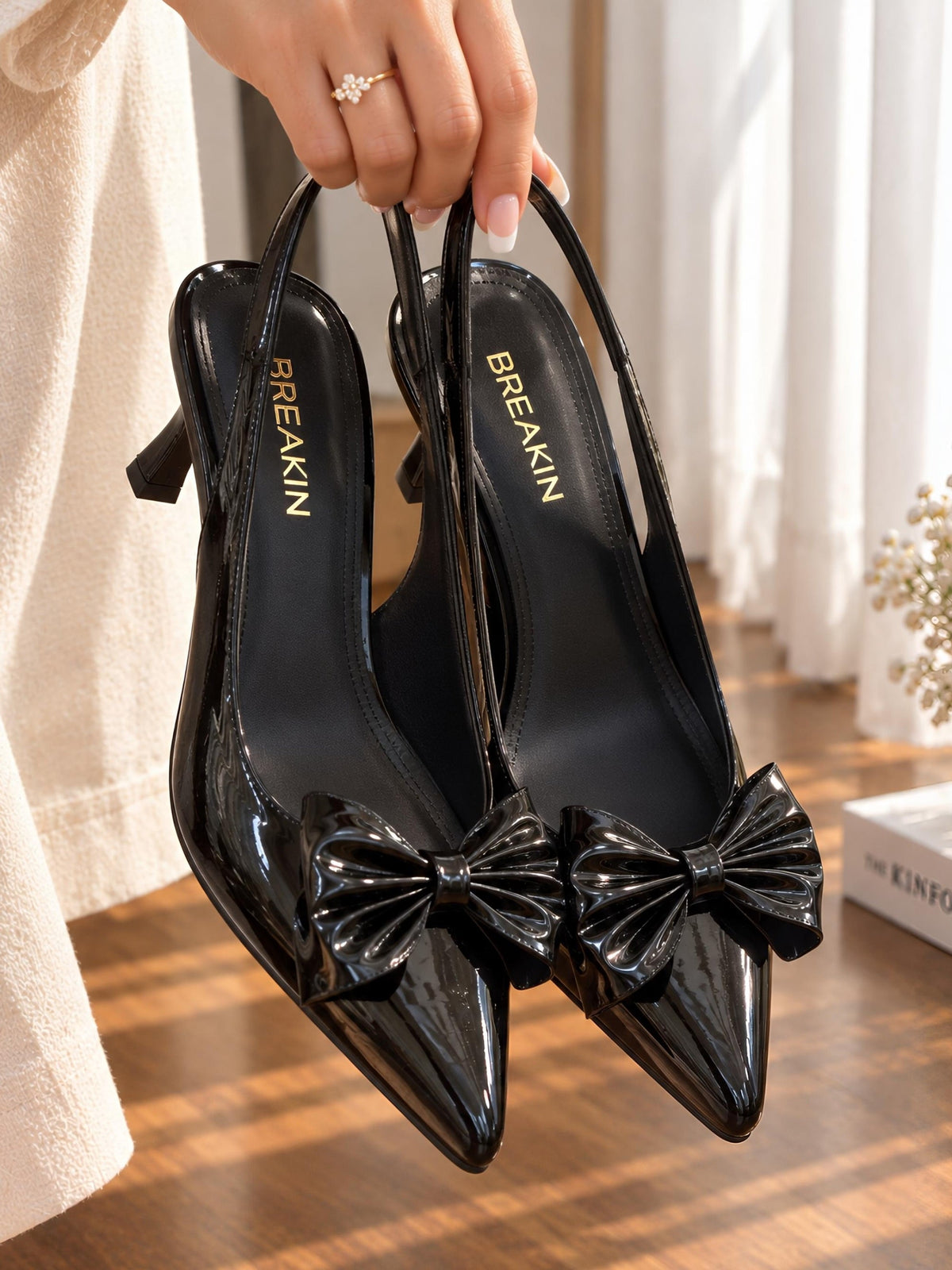 Zimal Bow Slingback Heel