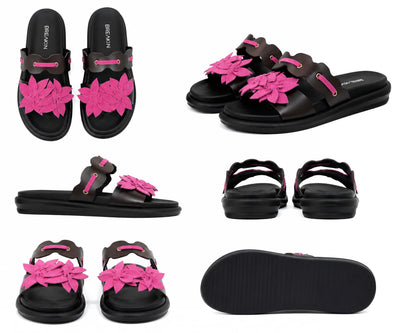 Soleia Floral Slides - Medicated