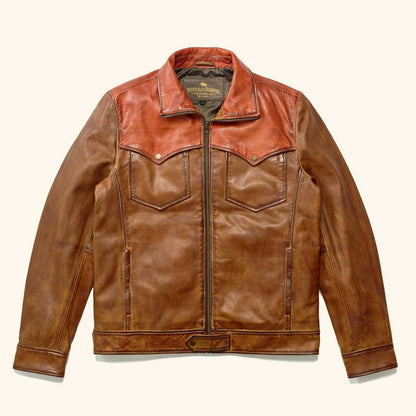 Western Elkhorn Leather Jacket | Copper and Whiskey
