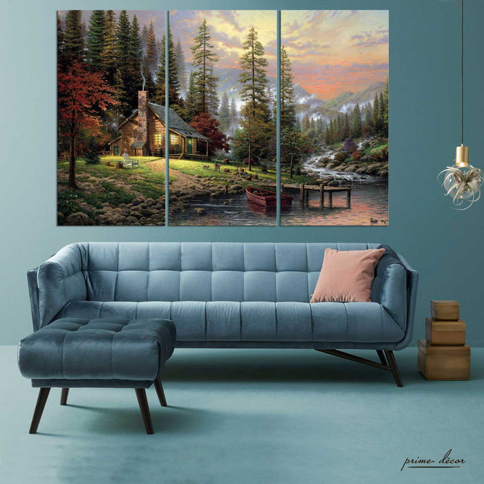 Exotic Natural Scenery (3 Panel) Nature Wall Art