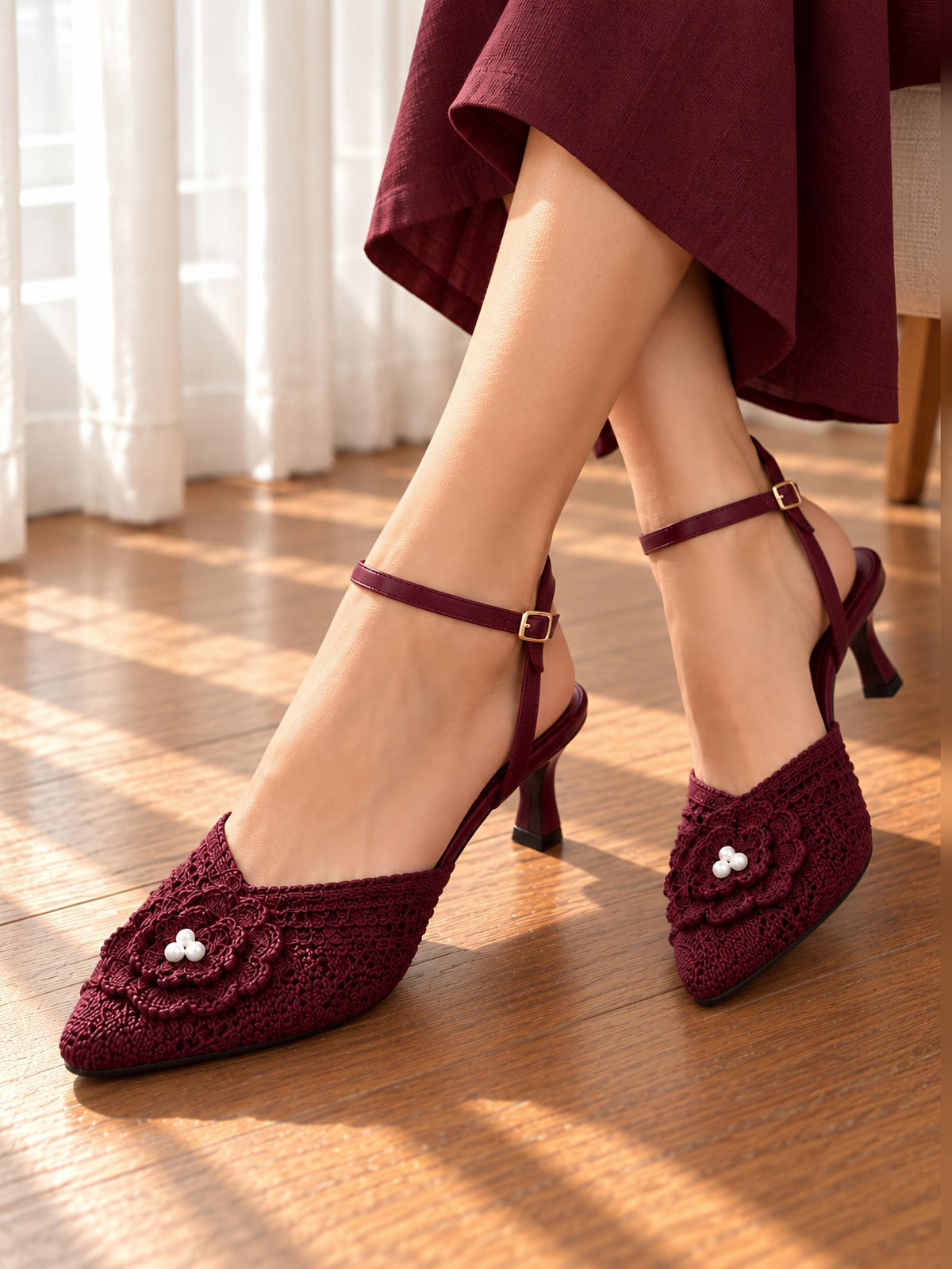 Bloom Slingback Kitten Heels