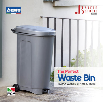 Bama Waste Bin 95 Liters (Made in Itay)