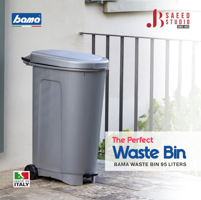 Bama Waste Bin 95 Liters (Made in Itay)