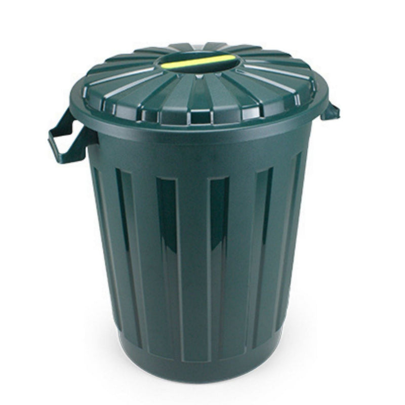 Plastic Garbage Bin 30L Dark Green (Made in Portugal)