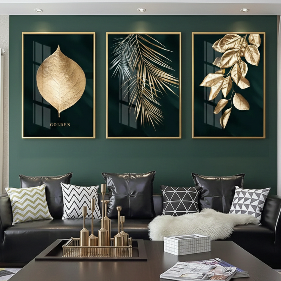 Green luxe  (3panel) | Wall Art