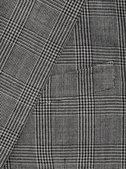 Grey Plaid Wool Suit