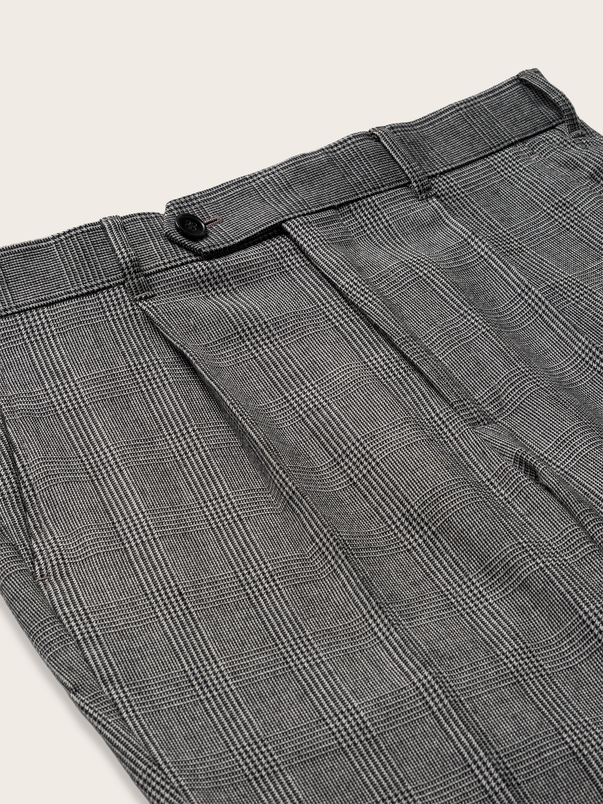 Grey Plaid Wool Suit