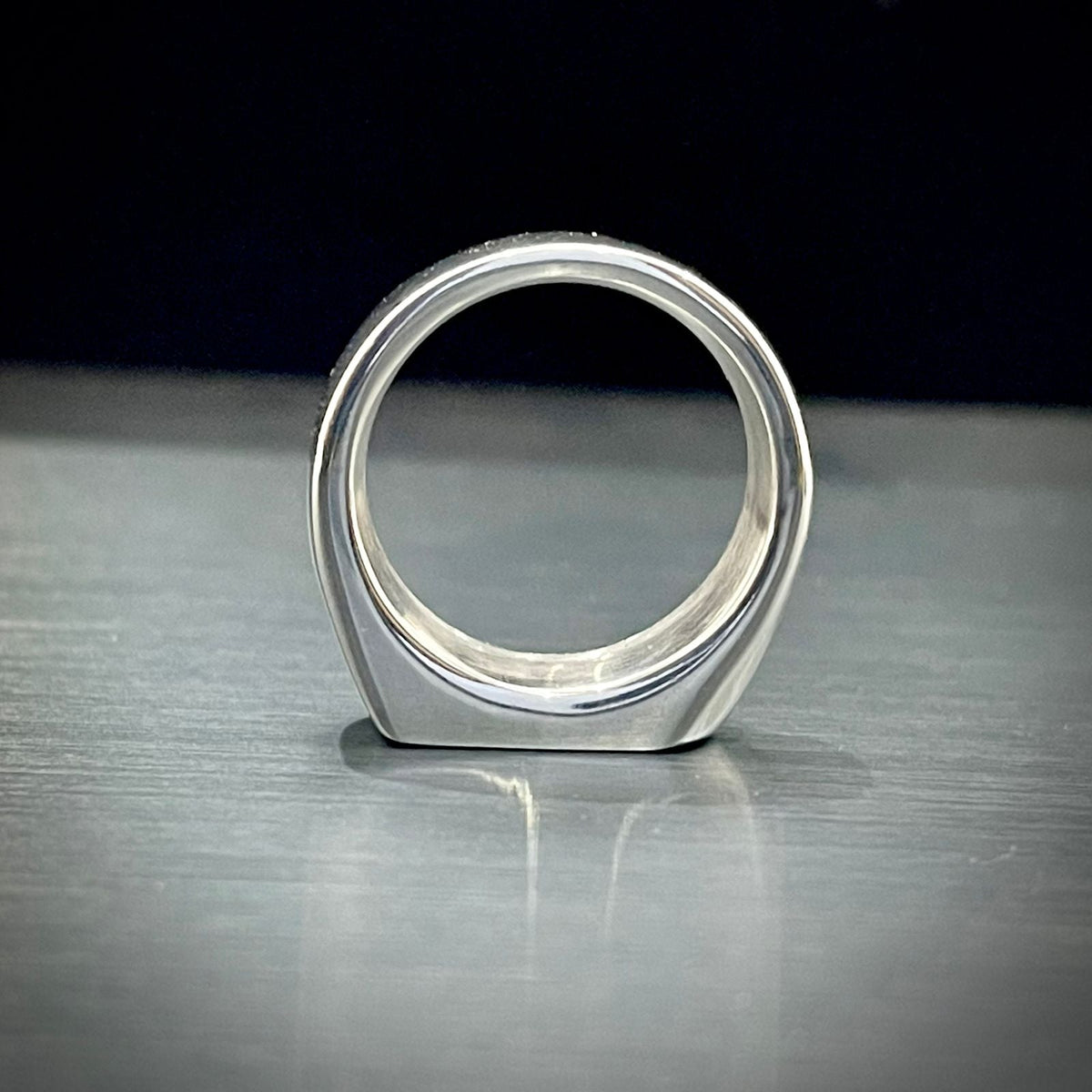 Silver Arrow Signet Ring For Men