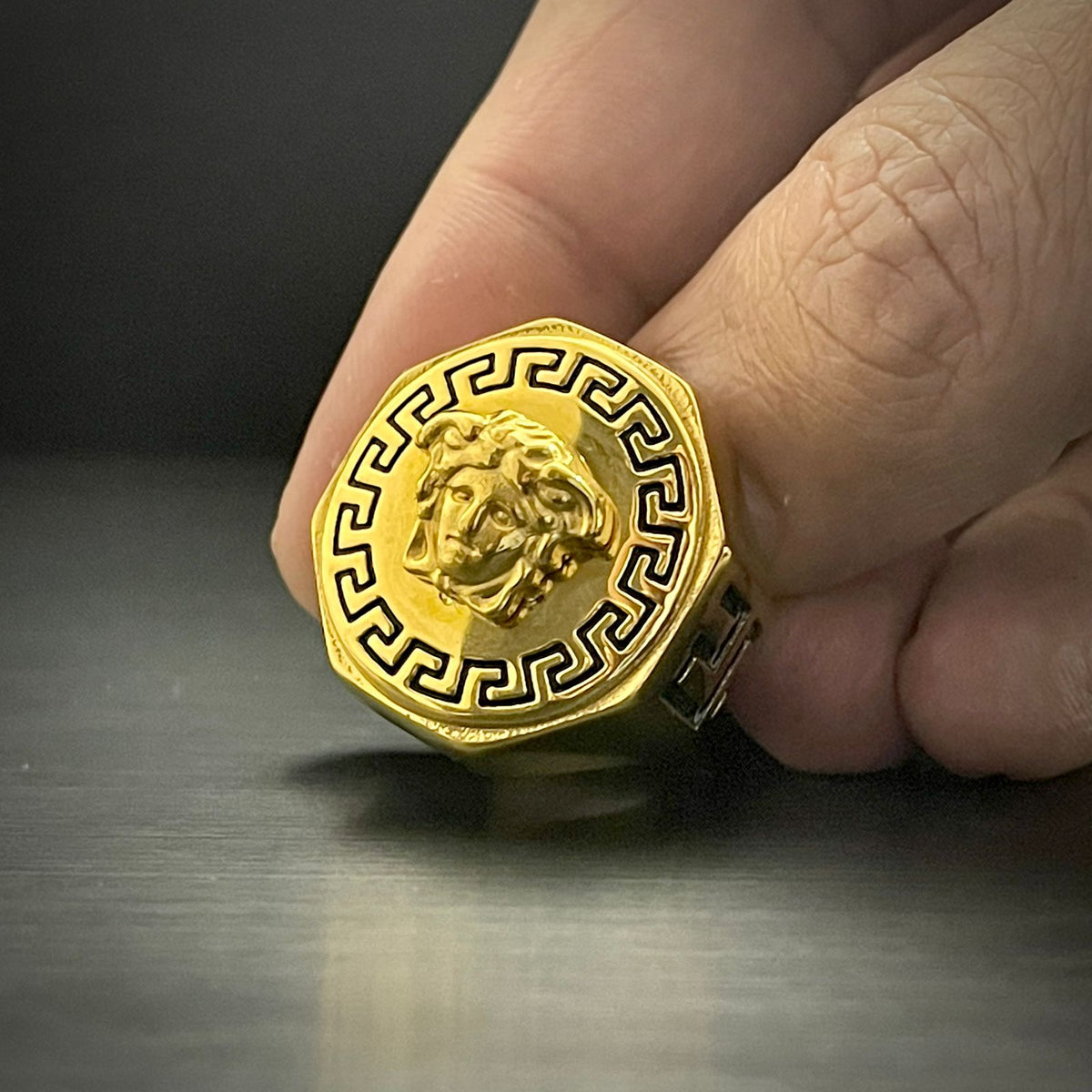 Golden Titanium Ring