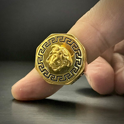 Golden Titanium Ring