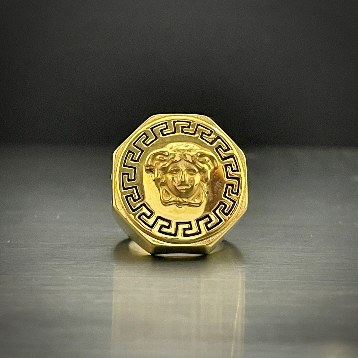 Golden Titanium Ring