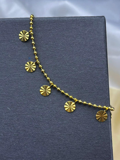 Round Shimmer Anklet