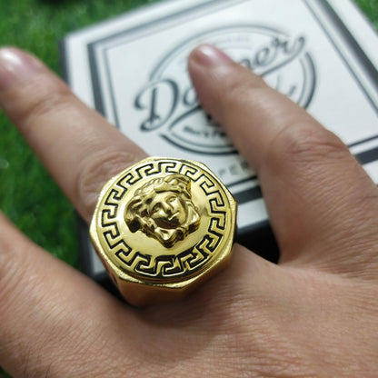 Golden Titanium Ring