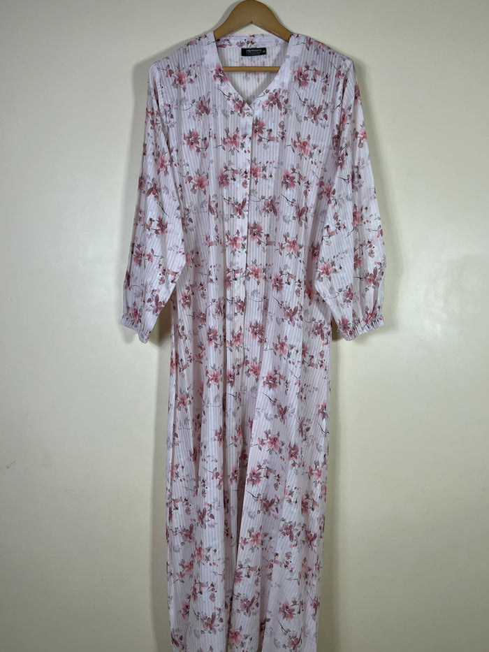 Soft Pink - Arabic Lawn Abaya HJ1683