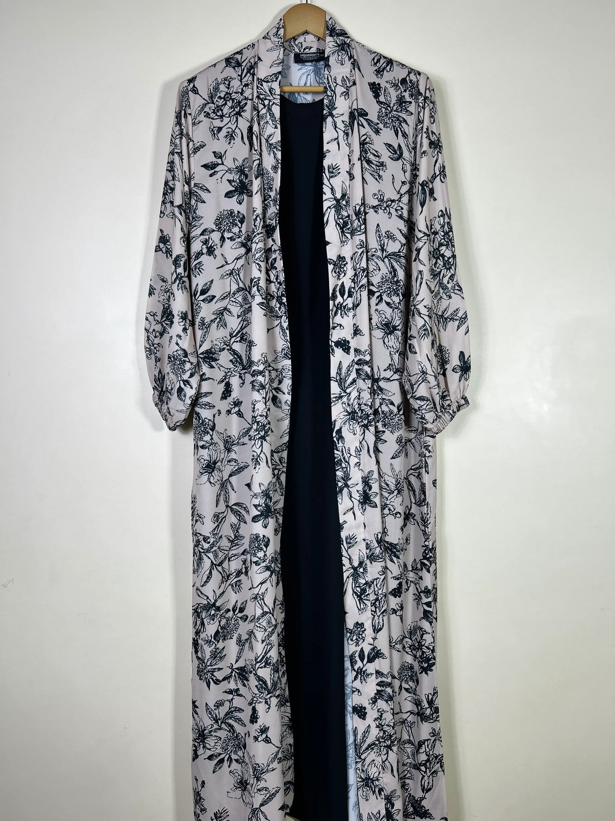 Ivory - Attached Inner Chic Abaya HJ1695