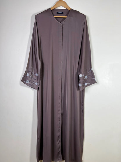 Mocha Taupe - Ravina Handwork Abaya HJ1700