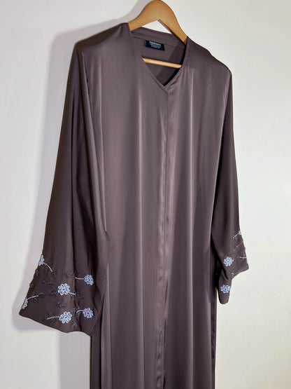 Mocha Taupe - Ravina Handwork Abaya HJ1700