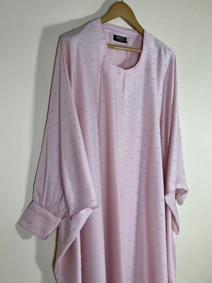 Rosé Ditsy Abaya HJ1704
