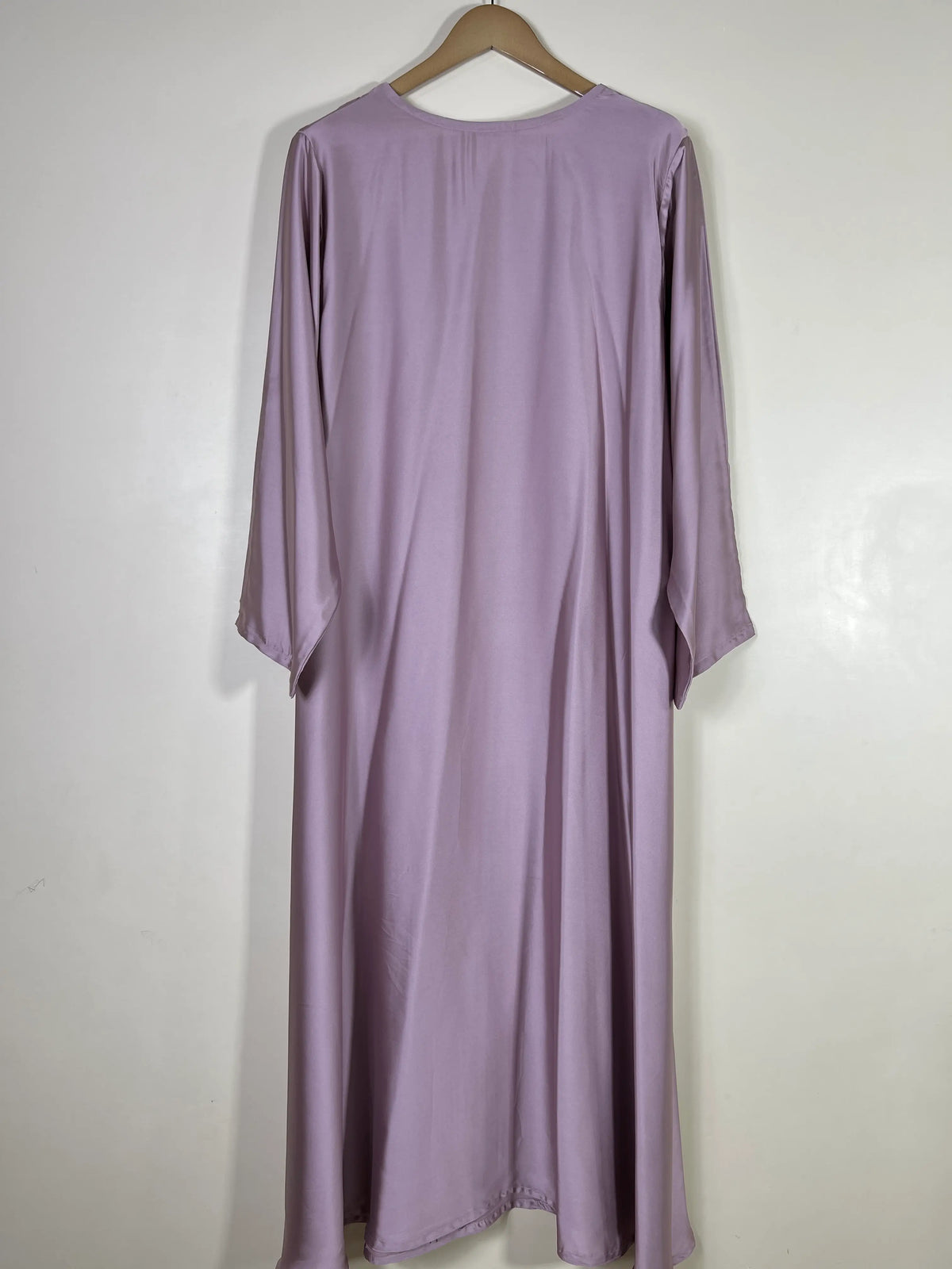 Lavender Mist -  Zareen Crinkle Silk Abaya HJ1706