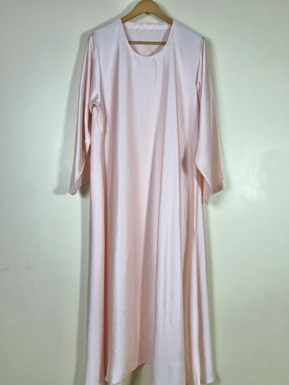 Blush Rose -  Zareen Crinkle Silk Abaya HJ1707