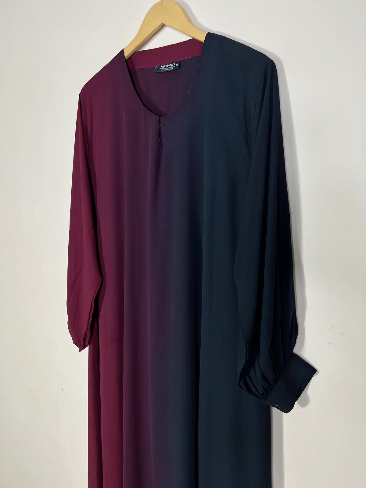 Maroon - Dual Tone Maxi Abaya HJ1343