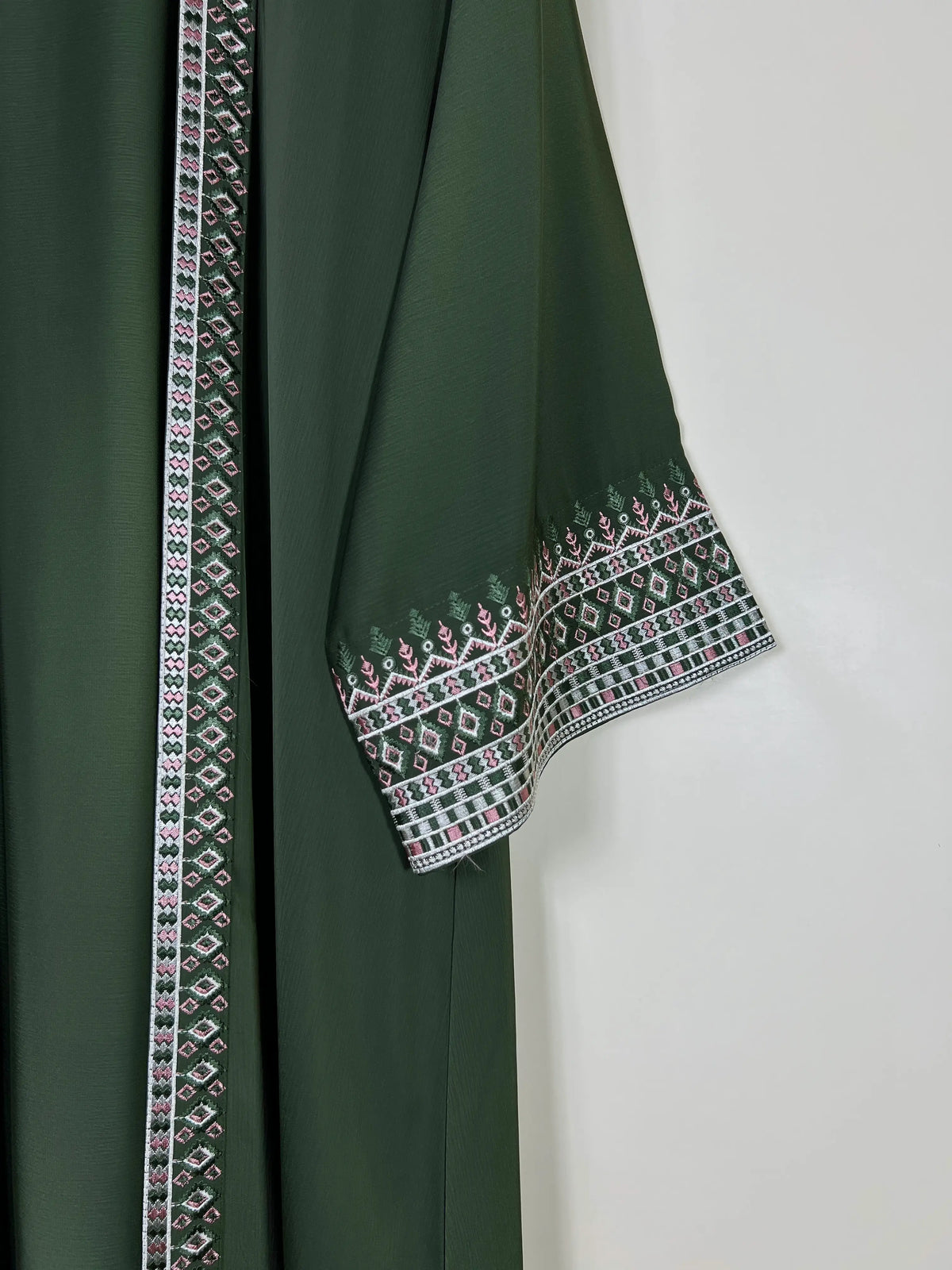Olive Green - Canvas Layer Abaya HJ1725