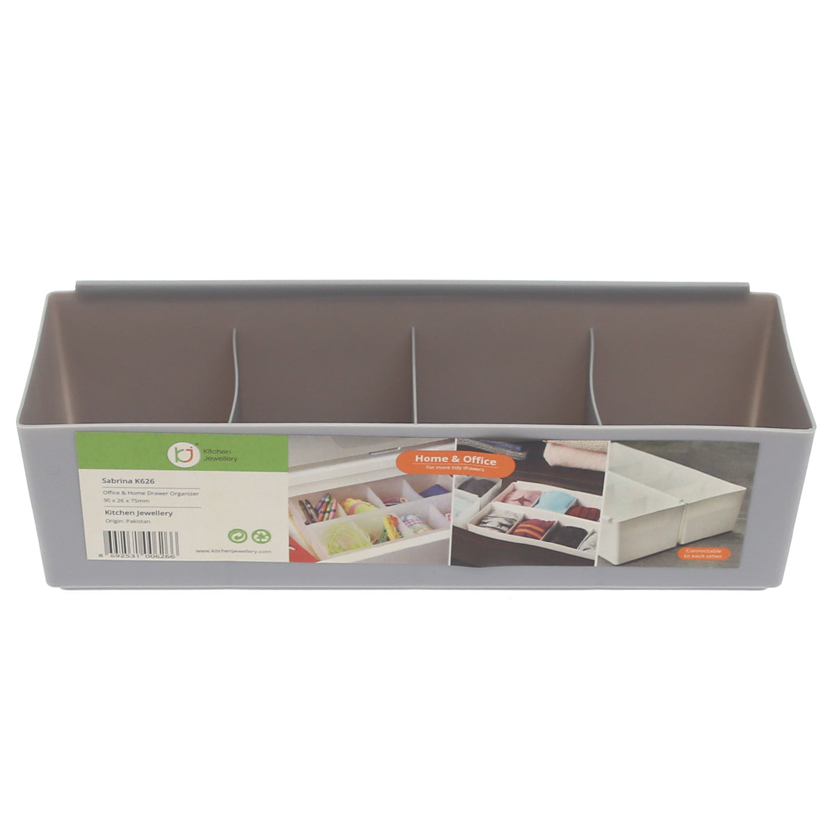 Drawer Organizer – Grey & White