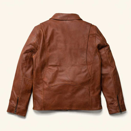 Legacy Leather Jacket | Whiskey Brown