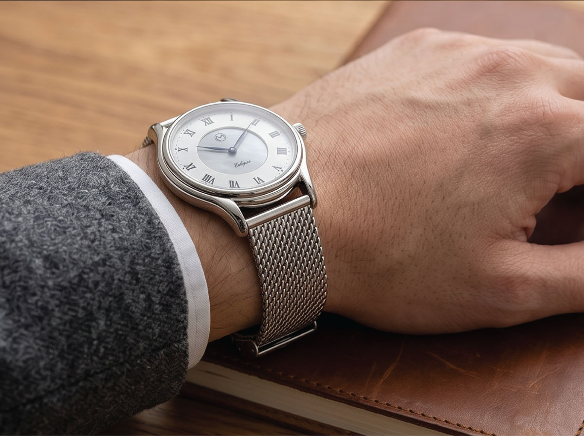 Lugano Eclipse Solar 36 MM Steel