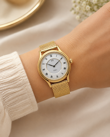 Lugano Eclipse Solar [36 MM] Yellow Gold