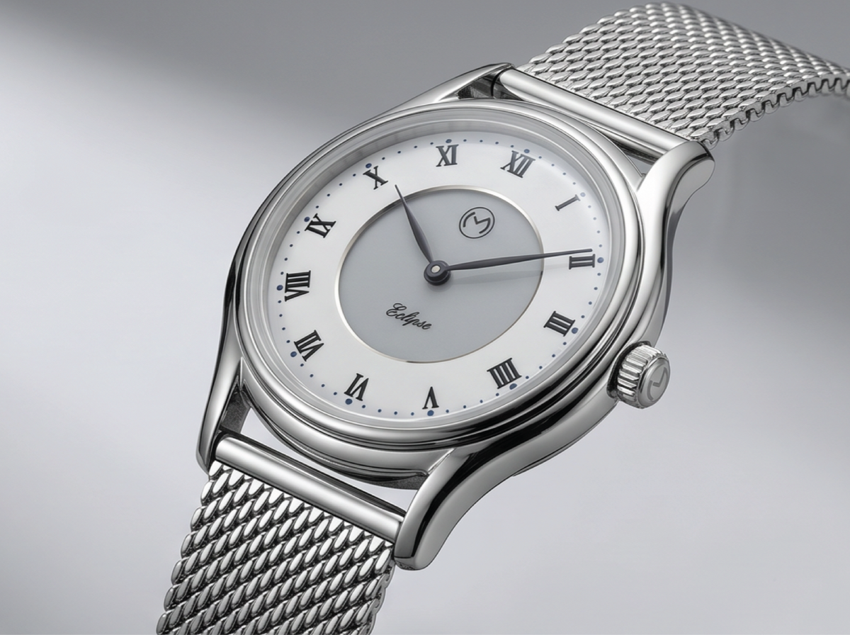 Lugano Eclipse Solar 36 MM Steel