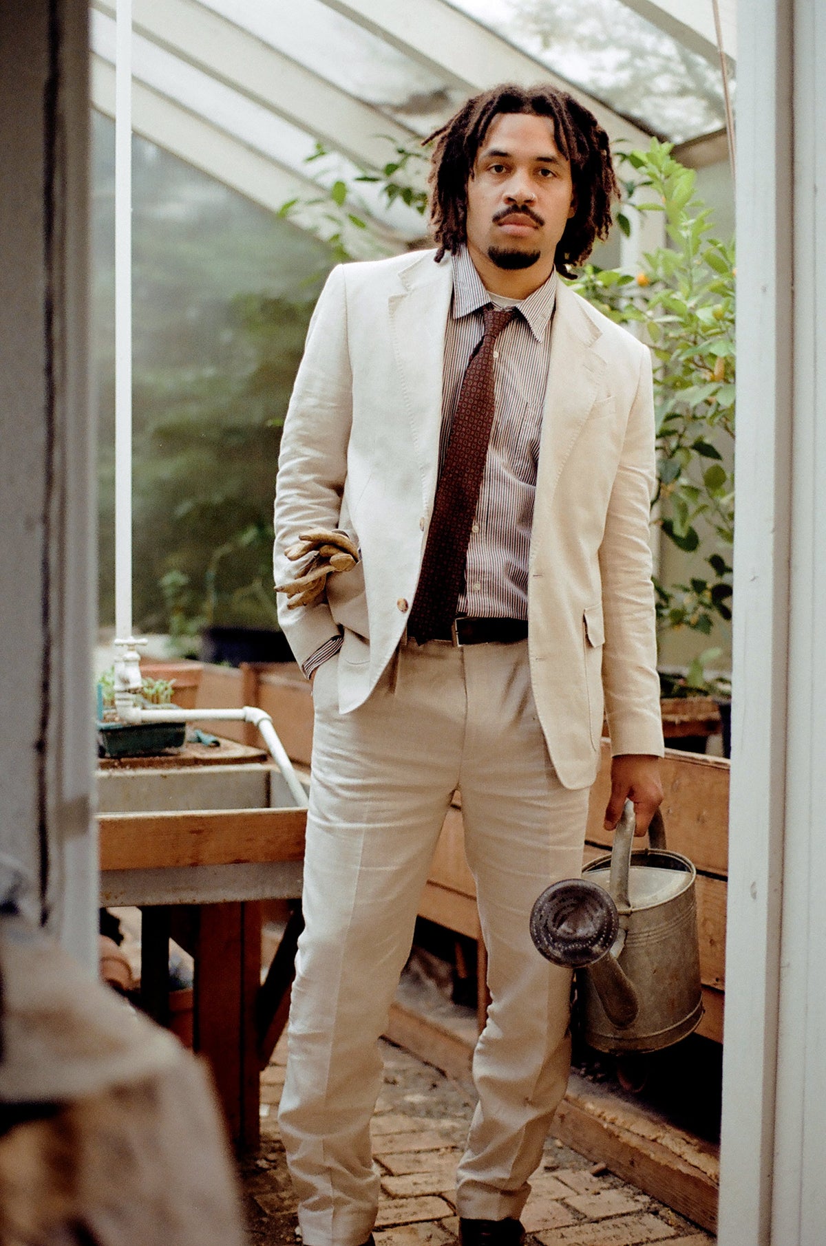 Mojave Tan Linen Suit