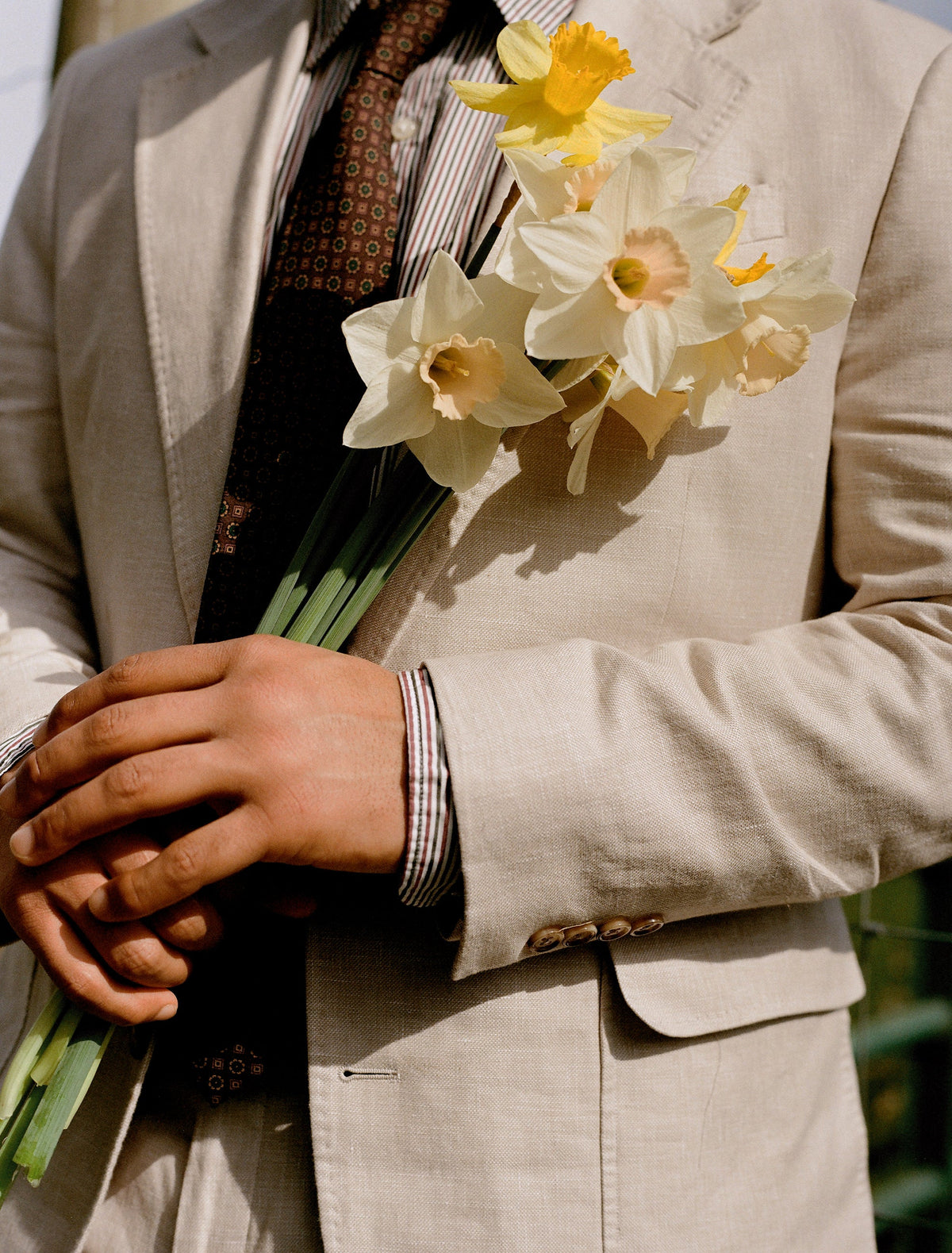 Mojave Tan Linen Suit