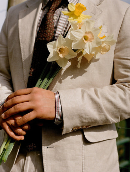 Mojave Tan Linen Suit