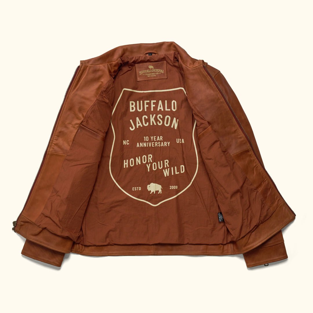 Legacy Leather Jacket | Whiskey Brown