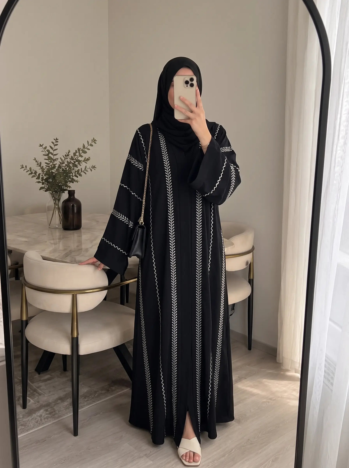 Black - Cannes Abaya HJ1705
