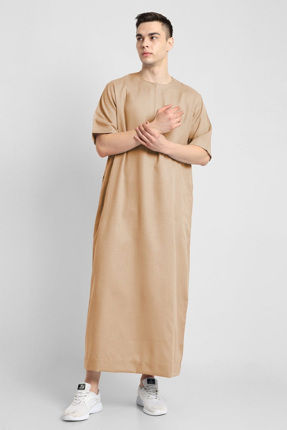 Noble Silhouette Mens Thobe Beige