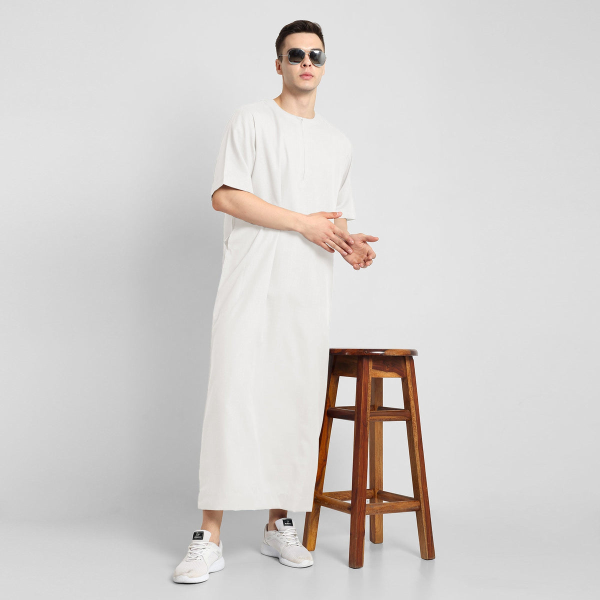 Noble Silhouette Mens Thobe White