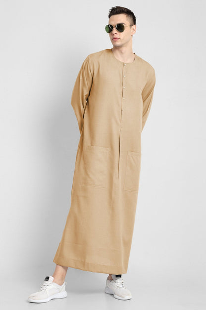Oasis Breeze Beige Mens Thobe