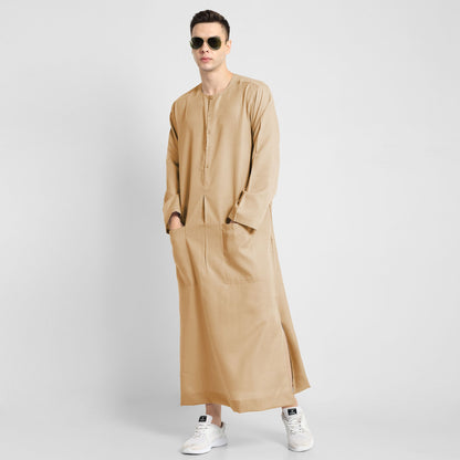 Oasis Breeze Beige Mens Thobe
