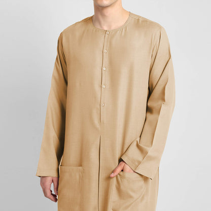 Oasis Breeze Beige Mens Thobe