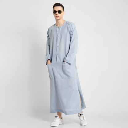 Oasis Breeze Blue Mens Thobe
