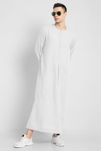 Oasis Breeze White Mens Thobe