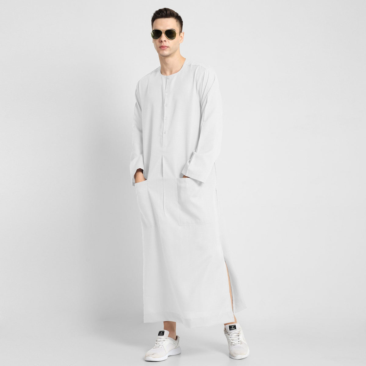 Oasis Breeze White Mens Thobe