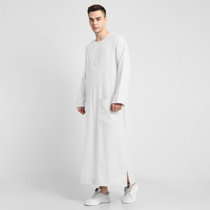 Oasis Breeze White Mens Thobe