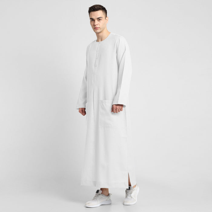 Oasis Breeze White Mens Thobe