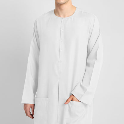 Oasis Breeze White Mens Thobe