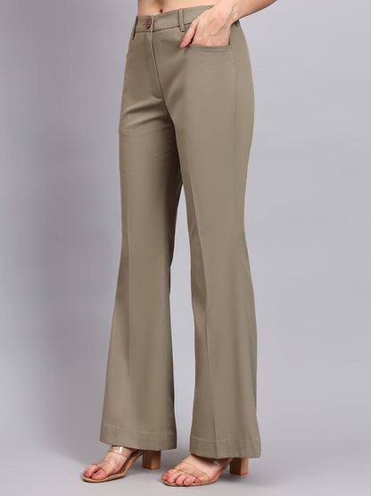 Women Pastel Fern Green Formal Powersuit