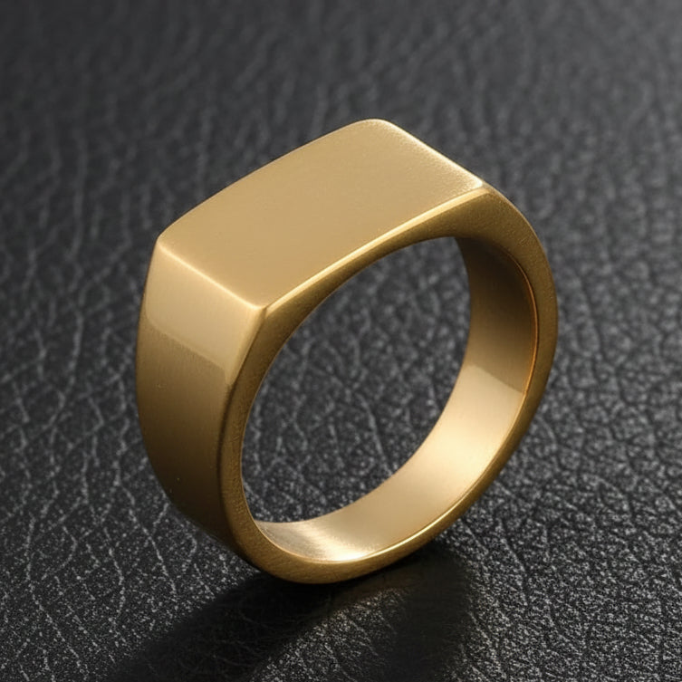 Golden Signet Ring For Men